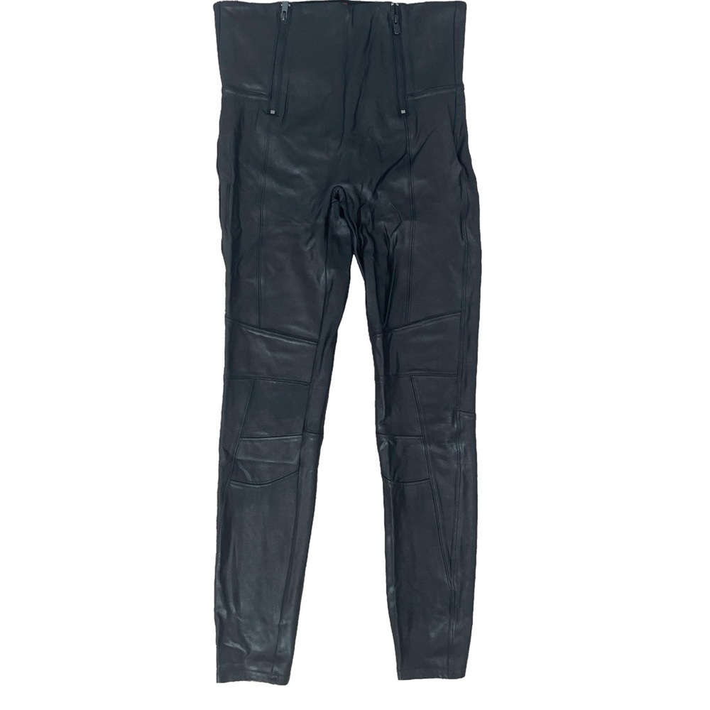 Spanx Faux Leather Moto Leggings
